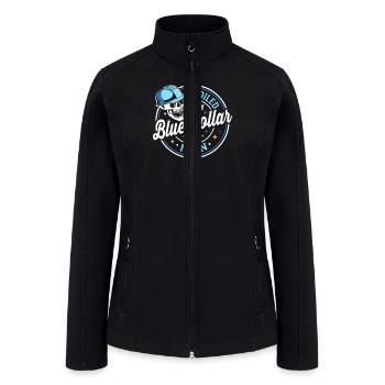 Spoiled By My Blue Collar Man - Women’s Soft Shell Jacket - black - Front