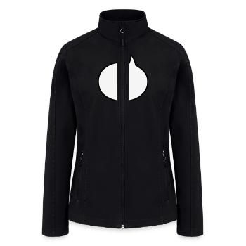 "SPEECH BUBBLE" - Women’s Soft Shell Jacket - black - Front