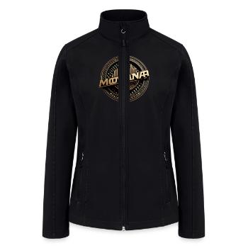 MONTANA STAMP - Women’s Soft Shell Jacket - black - Front