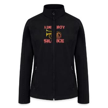 I destroy silence tuba - Women’s Soft Shell Jacket - black - Front