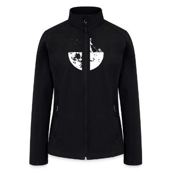 Develop The Moon Funny - Women’s Soft Shell Jacket - black - Front