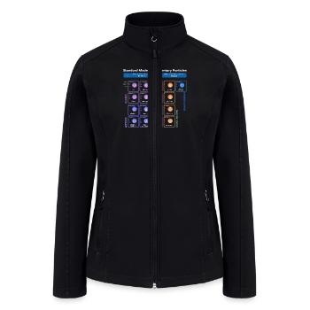 Elementary Particles Standard Physicist - Women’s Soft Shell Jacket - black - Front