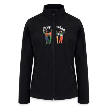 Best Friends Christmas - Women’s Soft Shell Jacket - black - Front