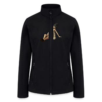 Ball Jointed Doll - Women’s Soft Shell Jacket - black - Front