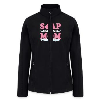 Soap Making Mom Soapmaker Soapmaking - Women’s Soft Shell Jacket - black - Front