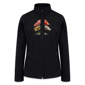 Bonsai Seasons - Women’s Soft Shell Jacket - black - Front