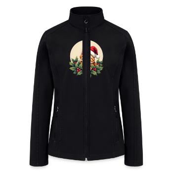 Christmas cat ALPA STORE - Women’s Soft Shell Jacket - black - Front