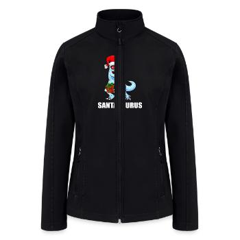 SANTASAURUS - Women’s Soft Shell Jacket - black - Front