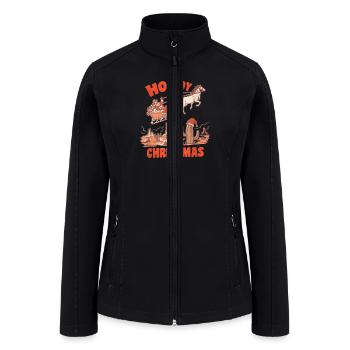 Howdy Christmas upscayl 4x realesrgan x4plus - Women’s Soft Shell Jacket - black - Front