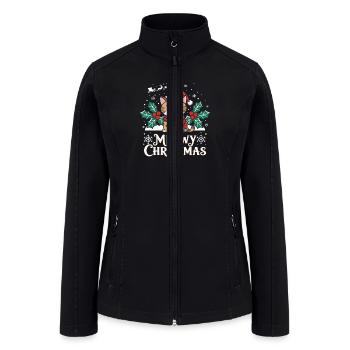 Meowy christmas 2 - Women’s Soft Shell Jacket - black - Front