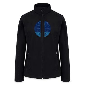 Cats landscape - Women’s Soft Shell Jacket - black - Front