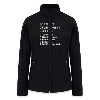 Software Development Process For Software - Women’s Soft Shell Jacket - black - Front