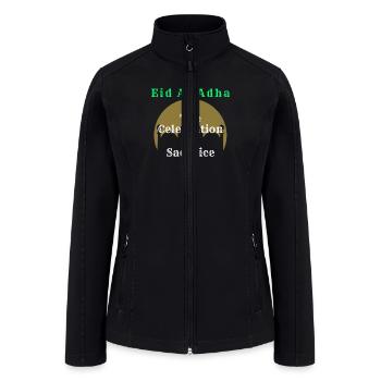 Eid Al Adha is the Celebration of Sacrifice - Women’s Soft Shell Jacket - black - Front
