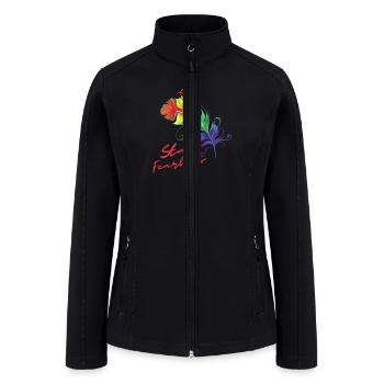 everybirdy - Women’s Soft Shell Jacket - black - Front