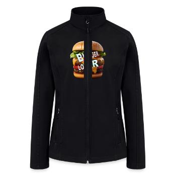 Burger Lover - Women’s Soft Shell Jacket - black - Front