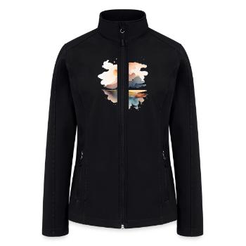 Farmland Landscape - Women’s Soft Shell Jacket - black - Front