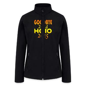 Good bye 2024 HELLO 2025 happy new years - Women’s Soft Shell Jacket - black - Front