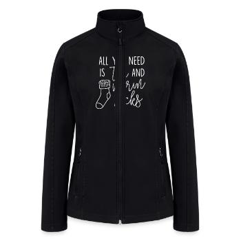 All You Need Is Tea And Warm Socks - Women’s Soft Shell Jacket - black - Front