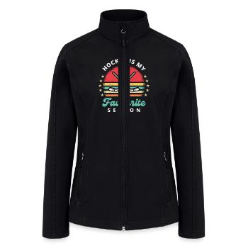 Hockey I WouldI Would - Women’s Soft Shell Jacket - black - Front