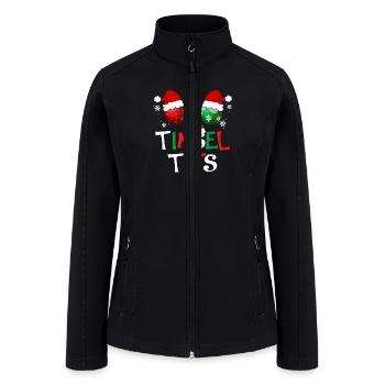 Tinsel Tits And Jingle Balls - Women’s Soft Shell Jacket - black - Front