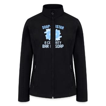 Soap-perstar – A Celebrity Bar Of Soap Soapmaker S - Women’s Soft Shell Jacket - black - Front