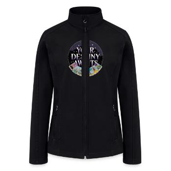 Tarot Card Designs - Women’s Soft Shell Jacket - black - Front