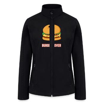 burger lover - Women’s Soft Shell Jacket - black - Front