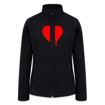 Broken Hearted - Women’s Soft Shell Jacket - black - Front