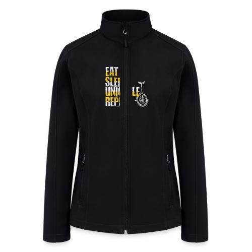 Eat Sleep Unicycle Repeat - Women’s Soft Shell Jacket