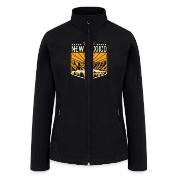 Visit New Mexico - Women’s Soft Shell Jacket - black - Front