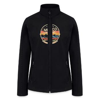 Shiprock New Mexico - Women’s Soft Shell Jacket - black - Front
