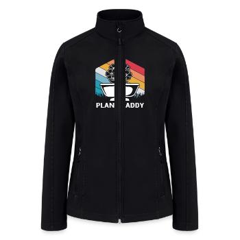 Retro Landscaping Landscape Designer Plant Daddy - Women’s Soft Shell Jacket - black - Front
