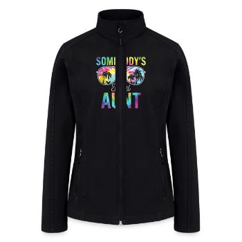 Somebody's Feral Aunt - Women’s Soft Shell Jacket - black - Front