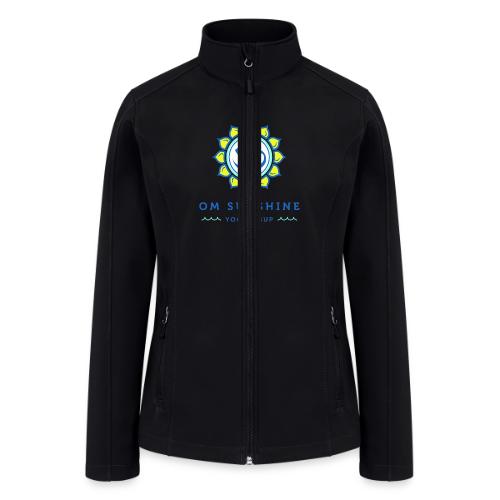 Om Sunshine Yoga transparent back original file - Women’s Soft Shell Jacket
