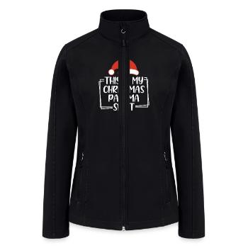This Is My Christmas Pajama Shirt Family Matching - Women’s Soft Shell Jacket - black - Front