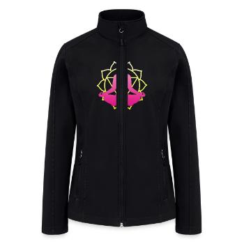 Meditation Chakras Yoga Om Zen Buddhism - Women’s Soft Shell Jacket - black - Front