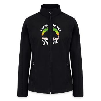 I Speak For The Trees - Women’s Soft Shell Jacket - black - Front