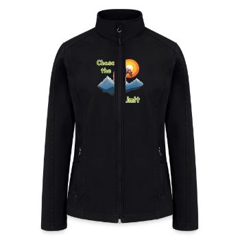Athlete. Marathon runner - Women’s Soft Shell Jacket - black - Front