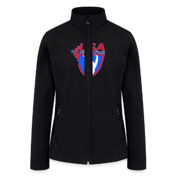 Team USA Weightlifting - Women’s Soft Shell Jacket - black - Front