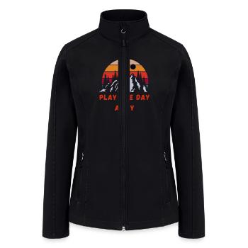 Play the Day Away - Women’s Soft Shell Jacket - black - Front