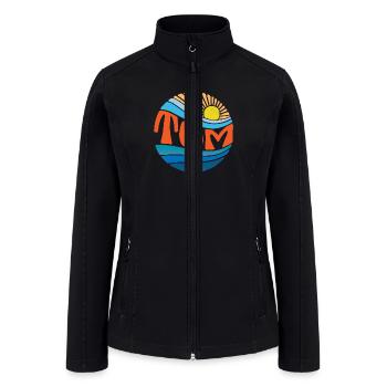 Tom Shirt Vintage Sunset Tom Groovy Tie Dye - Women’s Soft Shell Jacket - black - Front