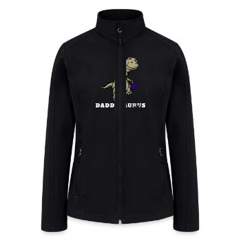 Daddysaurus Rex Family Fun Time - Women’s Soft Shell Jacket - black - Front
