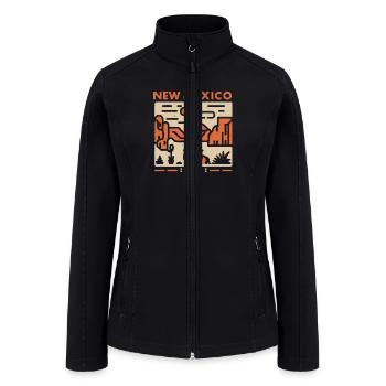 New Mexico - Women’s Soft Shell Jacket - black - Front