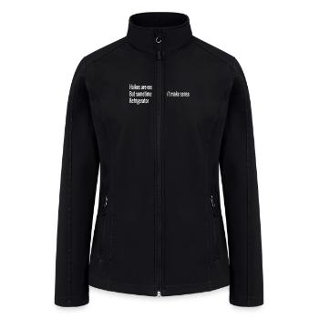 HAIKUS ARE EASY REFRIGERATOR - Women’s Soft Shell Jacket - black - Front