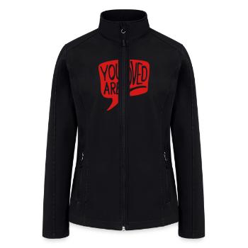 You Are Loved - Women’s Soft Shell Jacket - black - Front