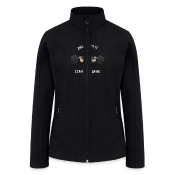 Fitness wear Tshirt- Men's Tshirt-Gym wear - Women’s Soft Shell Jacket - black - Front