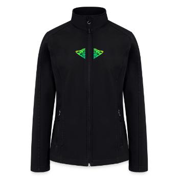 Maori Stingray Polynesian Tribal Tattoo Gift Idea - Women’s Soft Shell Jacket - black - Front
