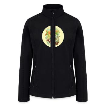 Cloud City - Women’s Soft Shell Jacket - black - Front