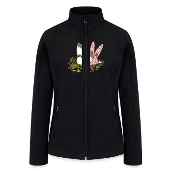 The Easter Shark - Women’s Soft Shell Jacket - black - Front