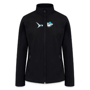 The Shark Skater - Women’s Soft Shell Jacket - black - Front